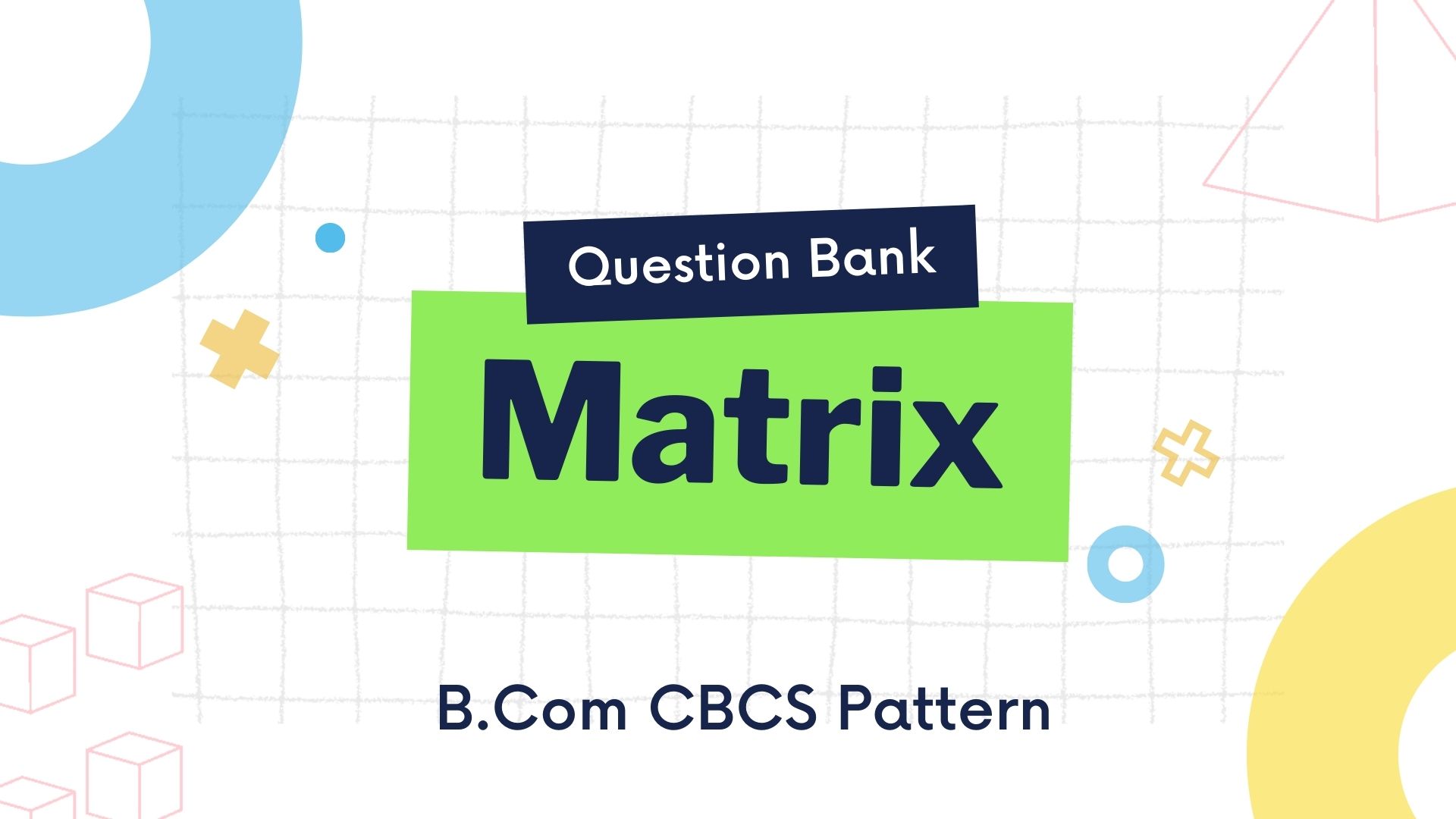 matrix question bank